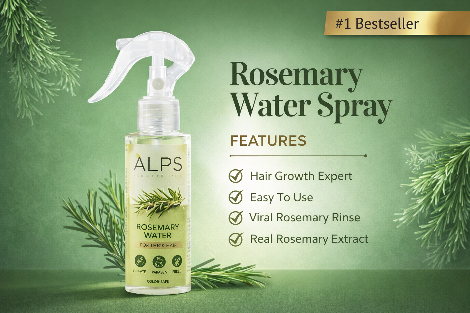 Rosemary Water Regrowth Spray – Trio Set (3×100ml)
