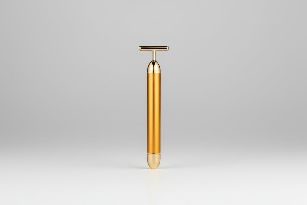 24K Gold T-Bar Facial Massager