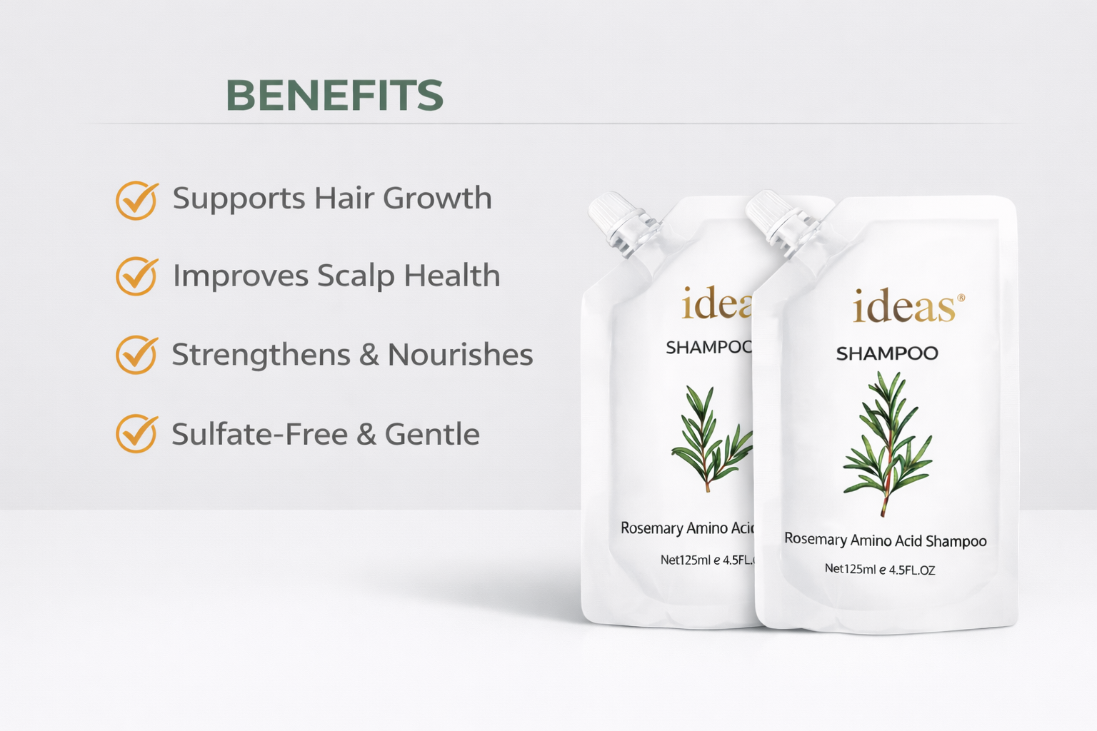 Rosemary Amino Acid Shampoo 100ml (Pack of 2)